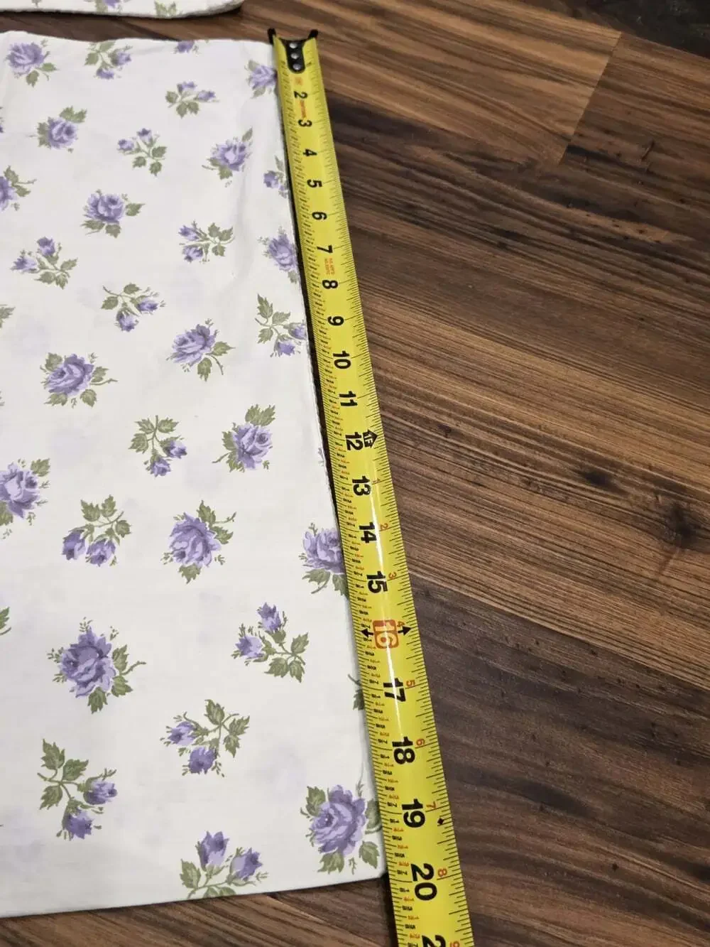 Vtg Penney's Floral Pillowcases Set 2 Purple Roses Percale 100% Cotton 20x30